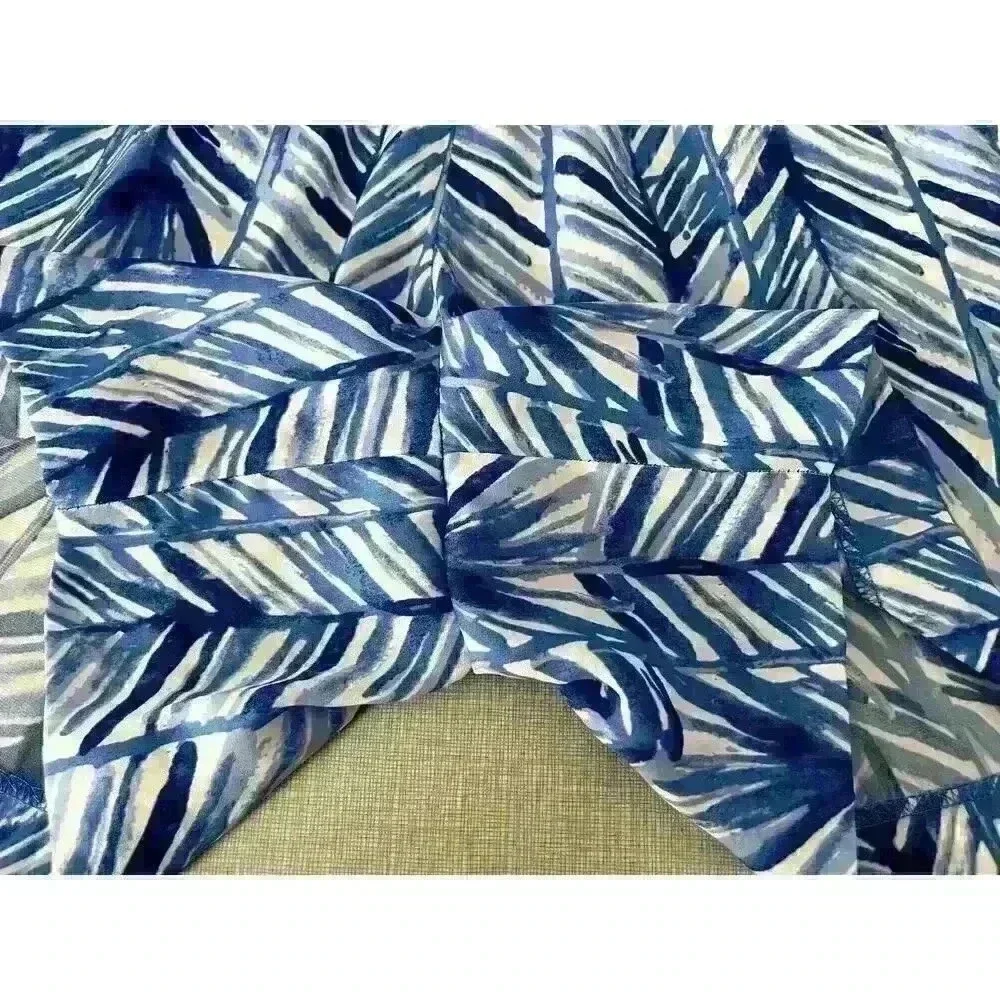 Lilly Pulitzer Sz XS Colby Romper Blue Palm Print Summer Vacation Travel Night - Picture 9 of 16